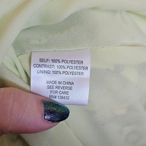 Modcloth Unique Persona Midi Dress Yellow Navy Floral Women's Size 4 Fairy Work - Picture 8 of 10